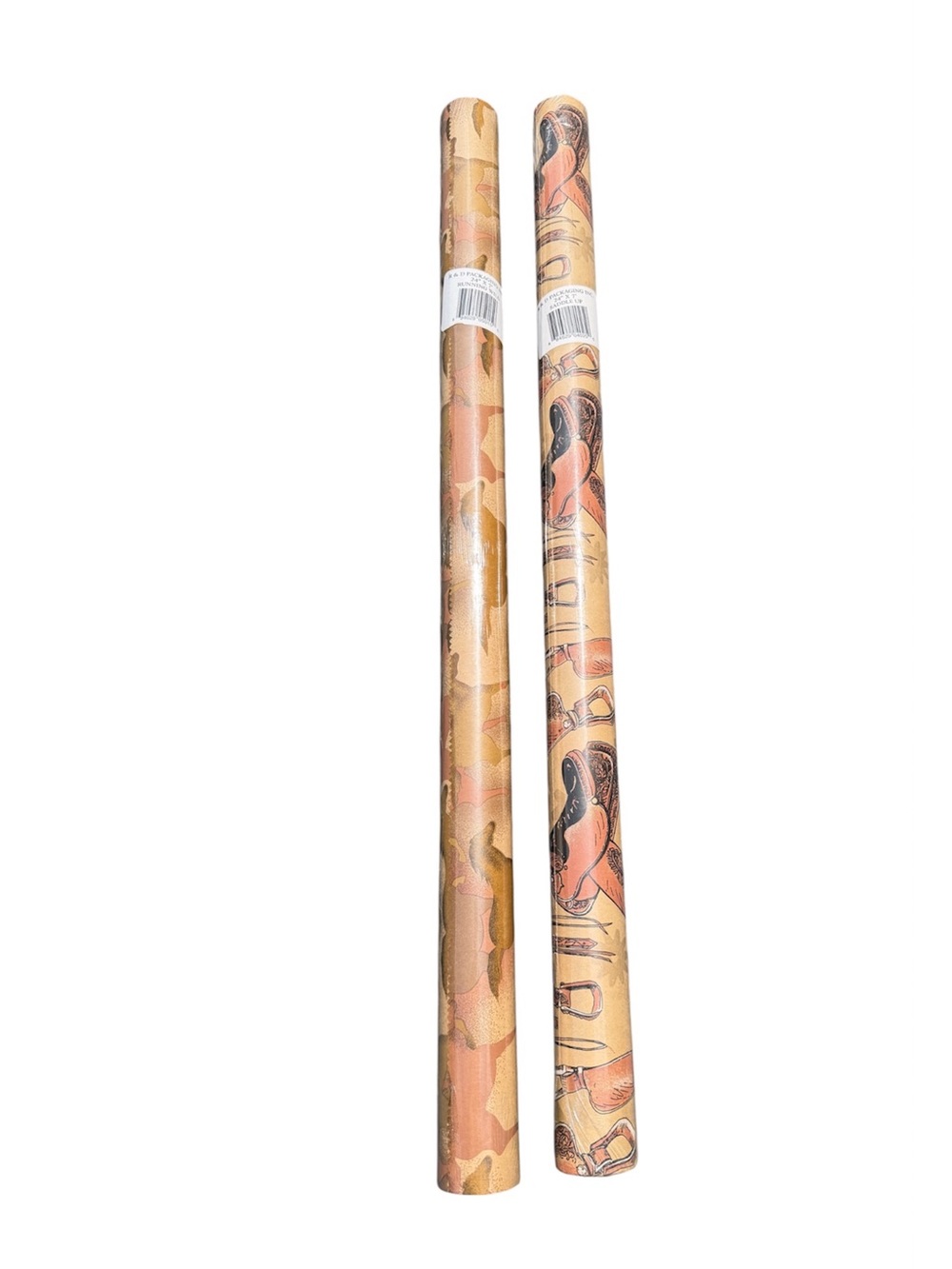 🆕2 Sealed Rolls Equestrian/Western Wrapping Paper